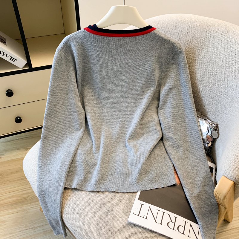 Long sleeve sling sleeveless coat loose Casual short vest
