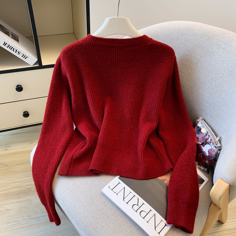 Temperament chanelstyle sweater diamond cardigan