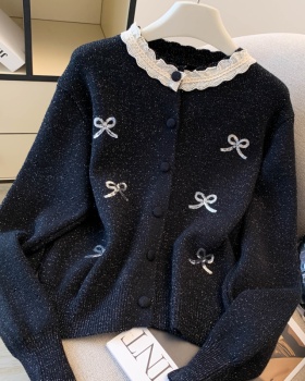 Chanelstyle knitted cardigan spring and autumn sweater