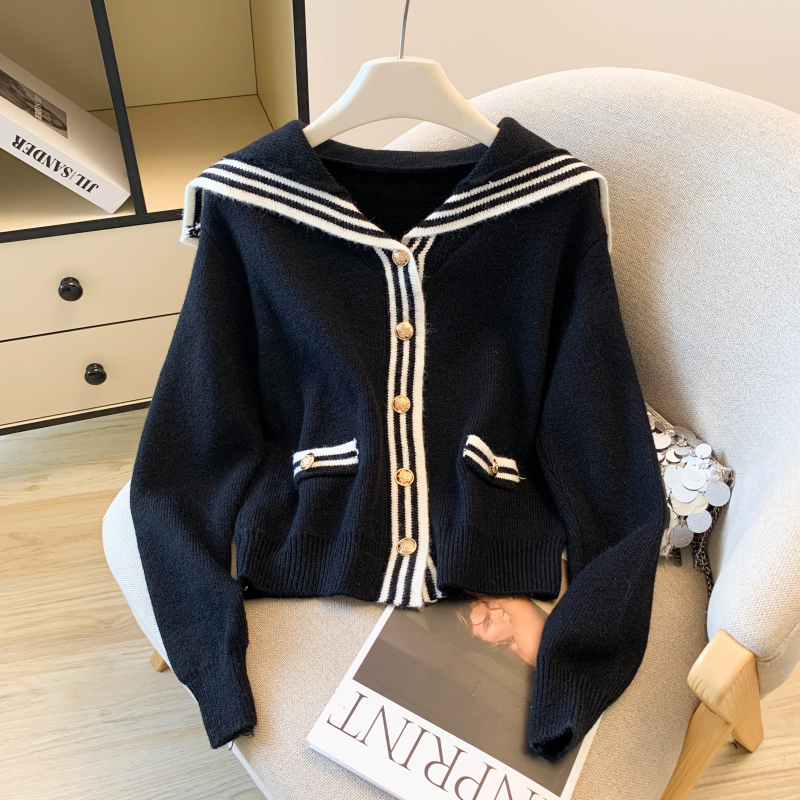Art long sleeve tops autumn sweet cardigan for women