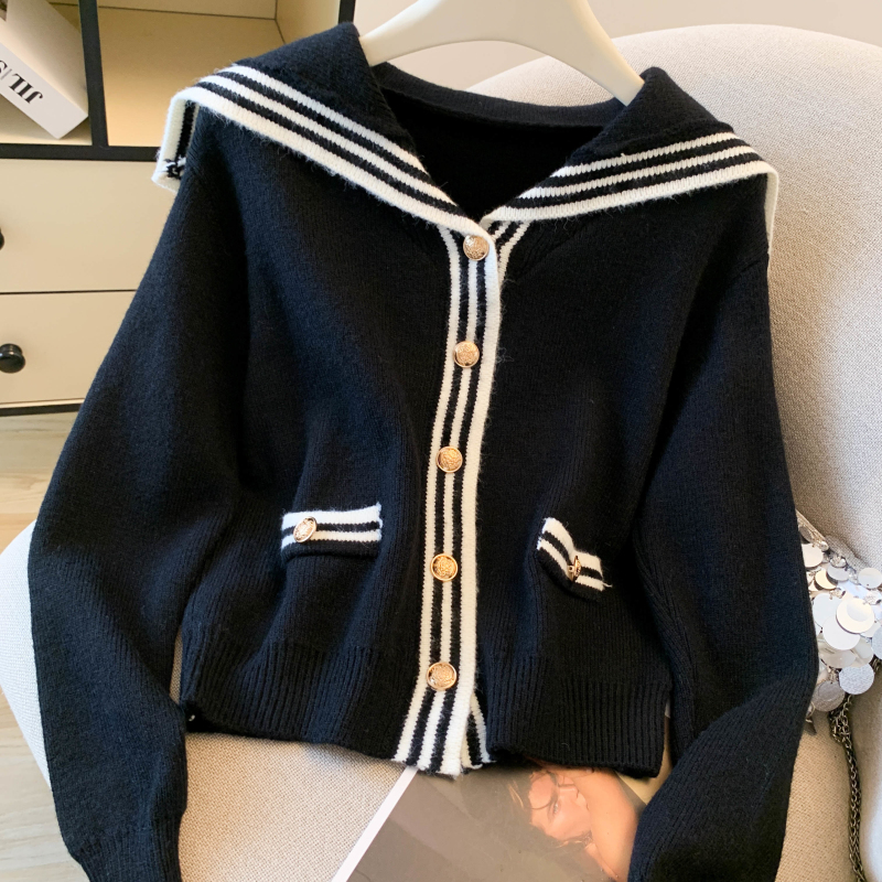 Art long sleeve tops autumn sweet cardigan for women