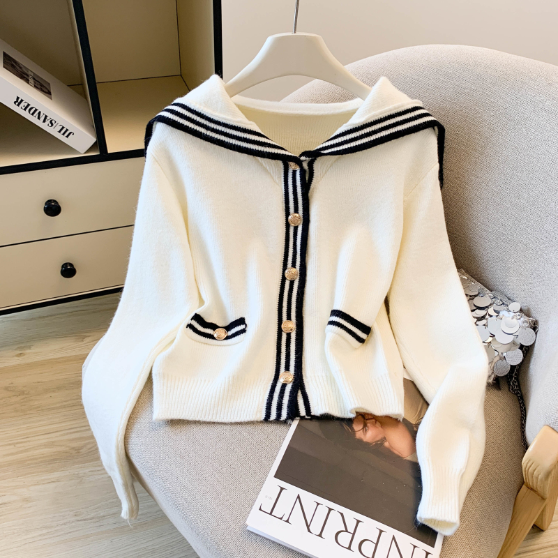 Art long sleeve tops autumn sweet cardigan for women
