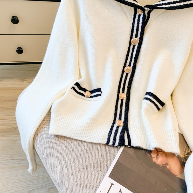 Art long sleeve tops autumn sweet cardigan for women