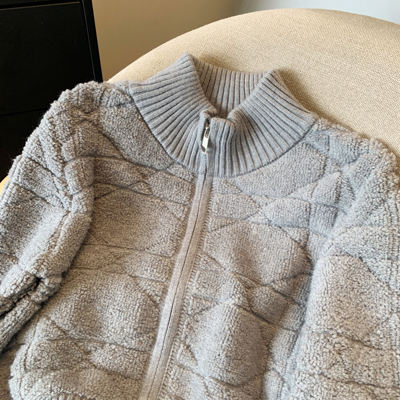 Autumn and winter loose coat white cardigan for women