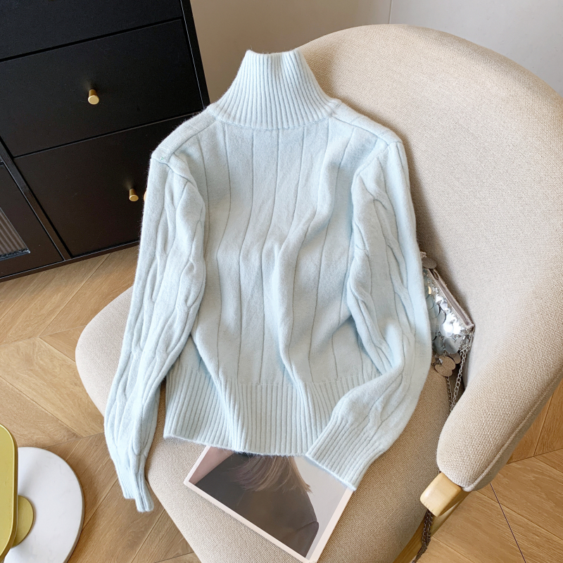 Knitted spring and autumn cardigan short coat for women