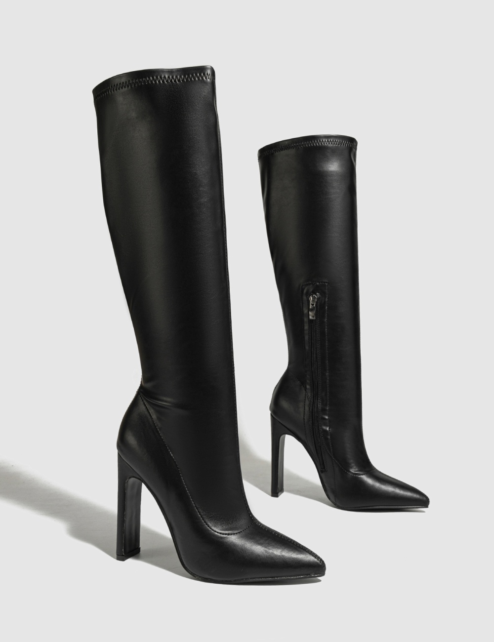 Long tube pointed thigh boots large yard boots