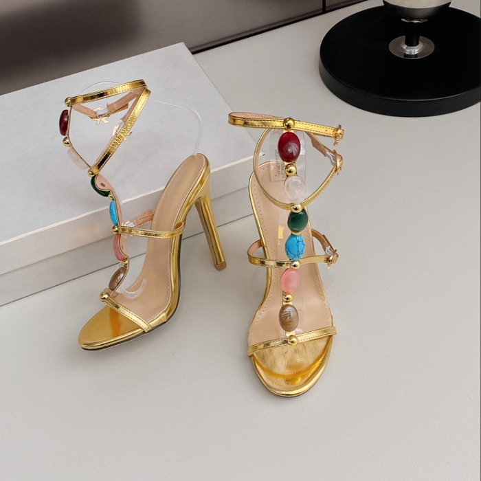 Sexy summer sandals fine-root T-shirt for women