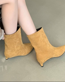 Fine-root boots fashion short boots for women