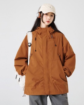 Outdoor sports loose work clothing waterproof autumn jacket