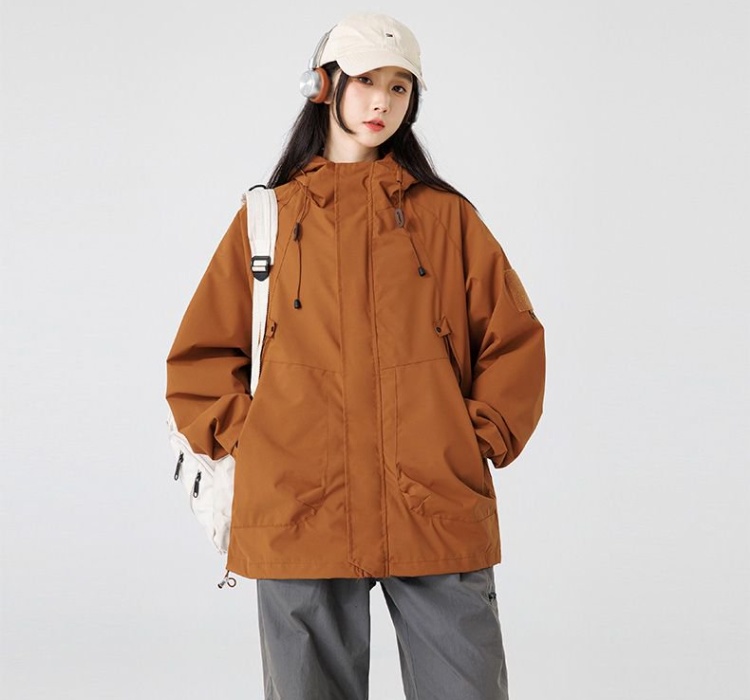 Outdoor sports loose work clothing waterproof autumn jacket