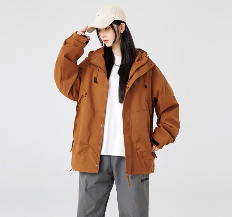 Outdoor sports loose work clothing waterproof autumn jacket