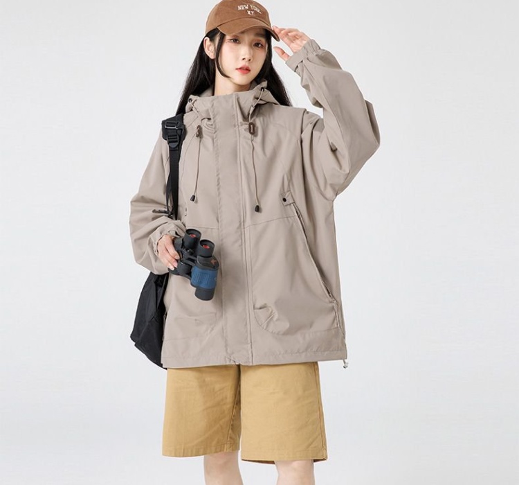 Outdoor sports loose work clothing waterproof autumn jacket