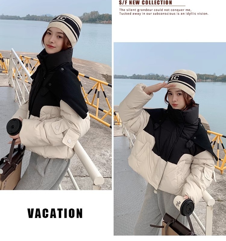 Loose bread clothing cotton coat for women