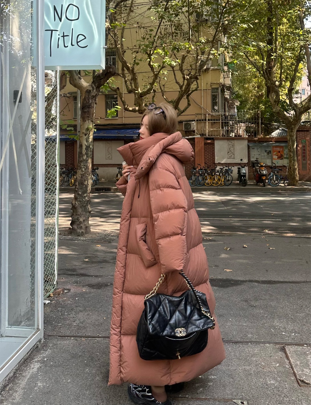 Long winter cotton coat down pure bread clothing