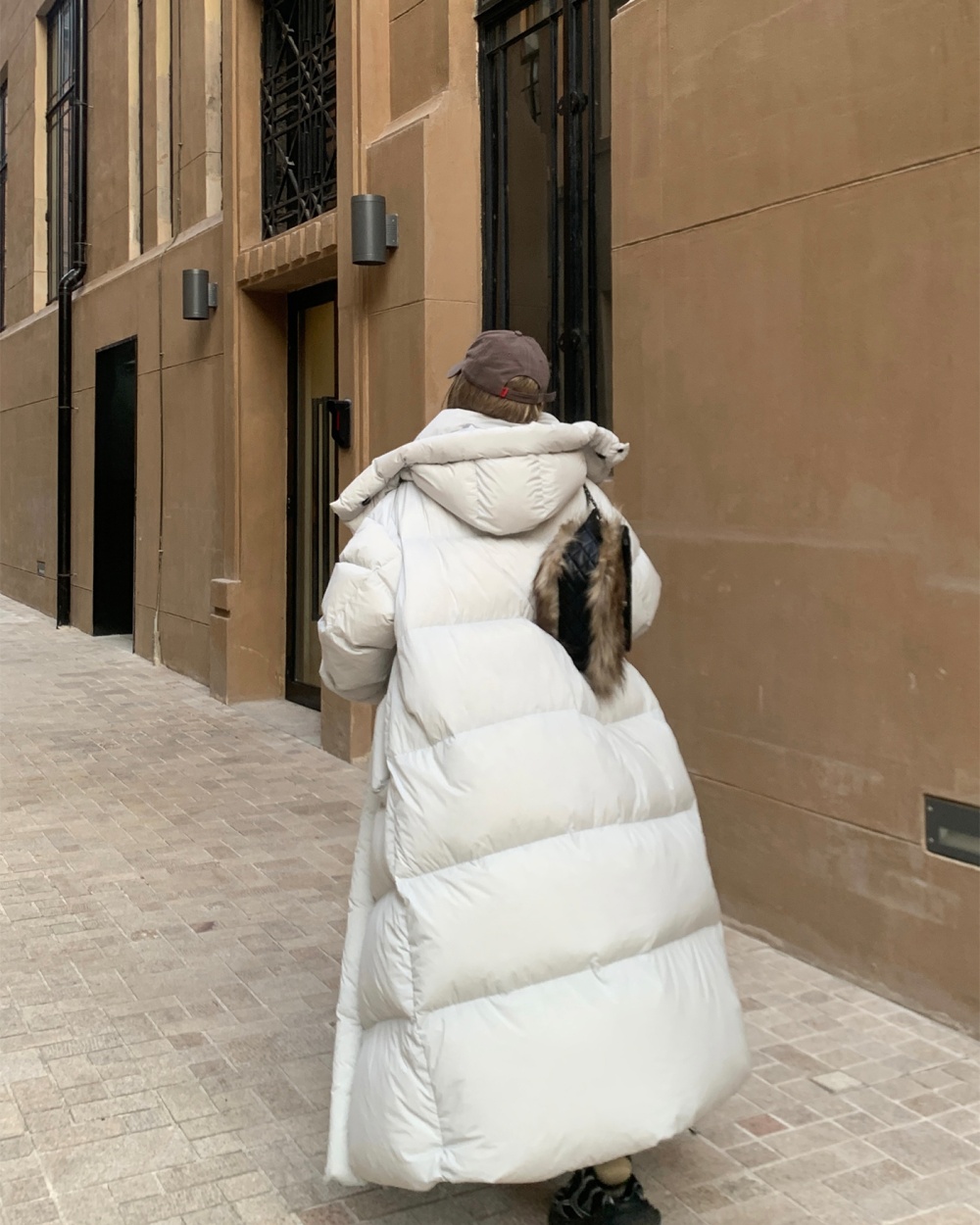 Long winter cotton coat down pure bread clothing