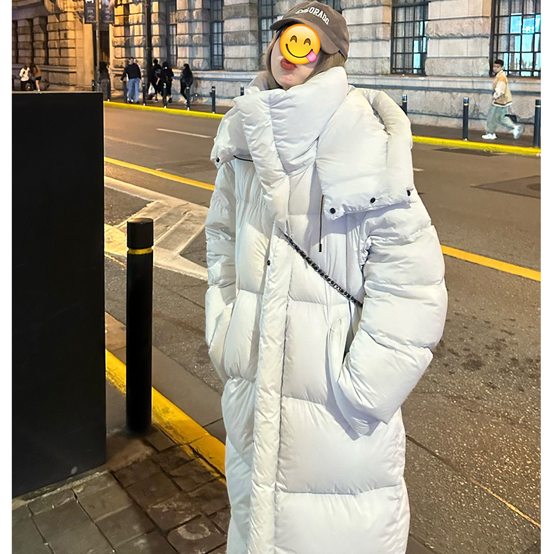 Long winter cotton coat down pure bread clothing