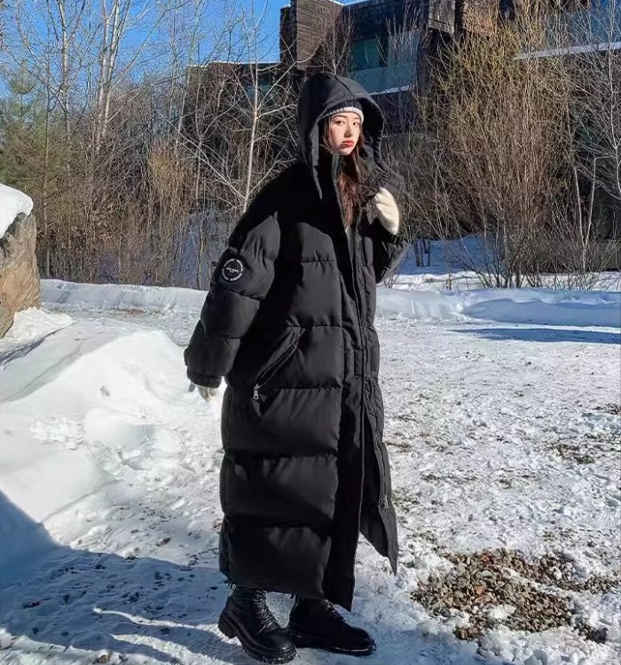Down work clothing loose cotton coat for women
