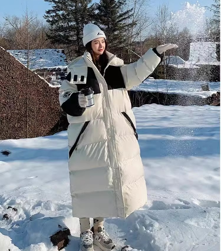 Down work clothing loose cotton coat for women