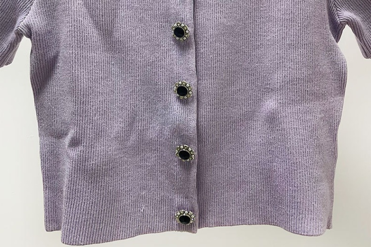 Round neck slim skirt temperament elegant cardigan 2pcs set