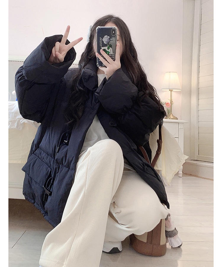 Sweet down coat short pure bread clothing for women