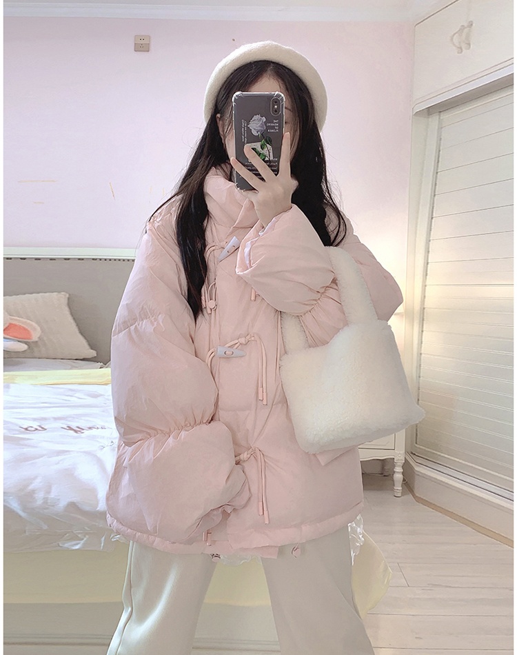 Sweet down coat short pure bread clothing for women