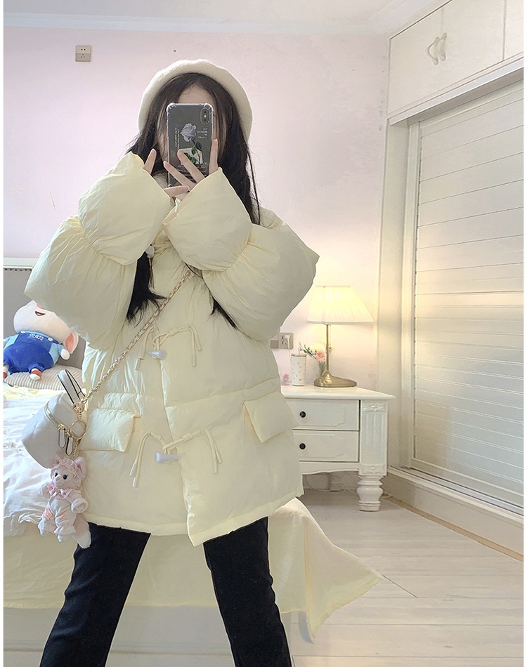 Sweet down coat short pure bread clothing for women