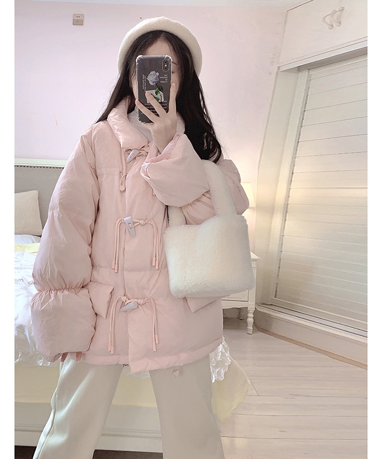 Sweet down coat short pure bread clothing for women
