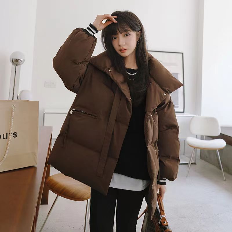 Short winter bread clothing thick cotton coat for women