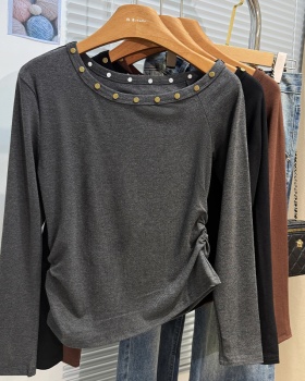 Irregular bottoming shirt tops for women