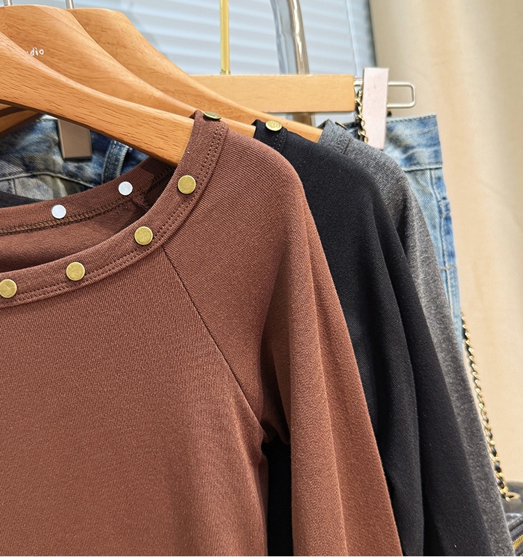 Irregular bottoming shirt tops for women