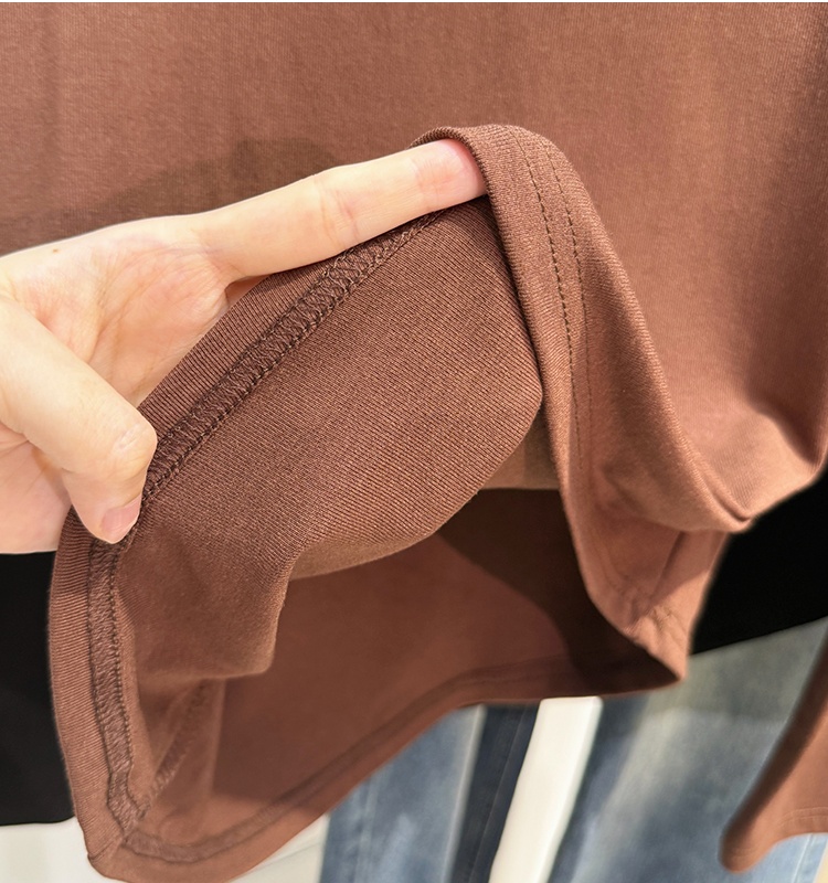 Irregular bottoming shirt tops for women