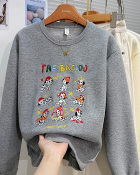 Casual long sleeve loose tops Korean style lazy hoodie