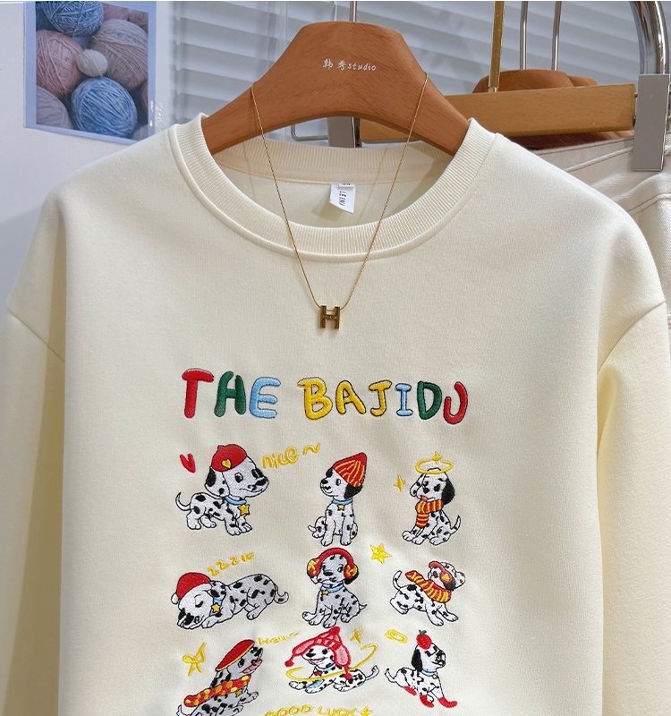 Casual long sleeve loose tops Korean style lazy hoodie