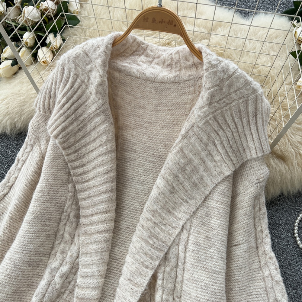 Loose dress autumn cardigan 2pcs set for women