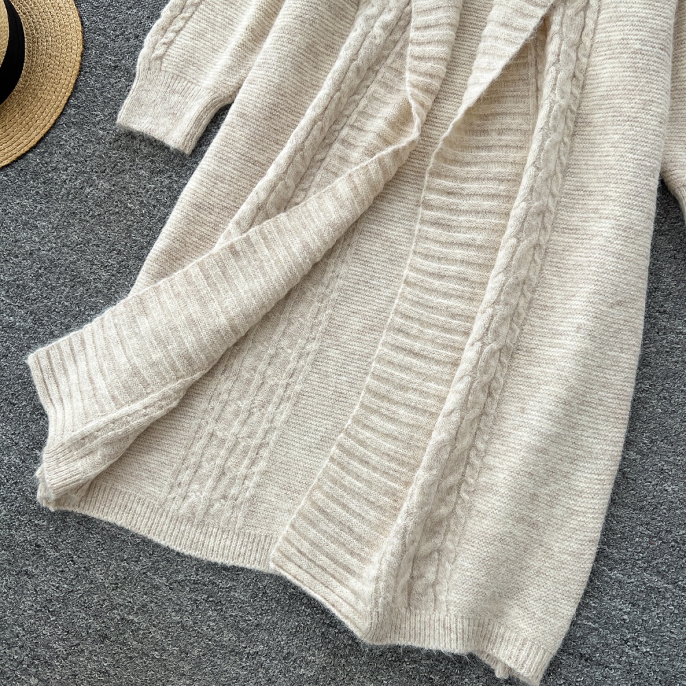 Loose dress autumn cardigan 2pcs set for women