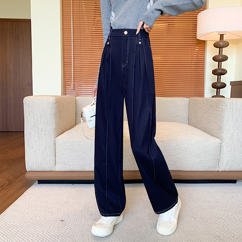 Slim loose jeans straight pants carrot pants