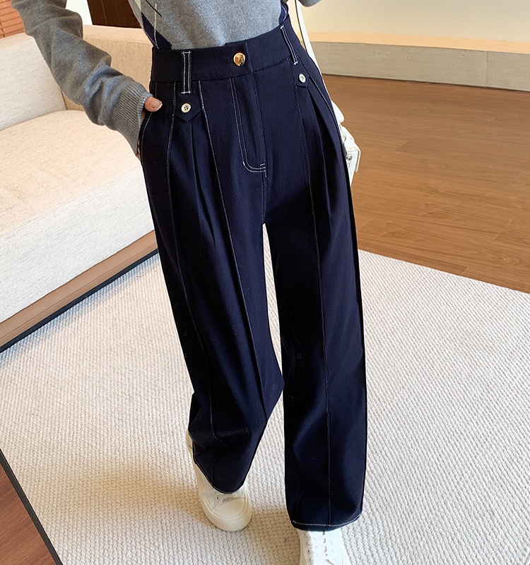 Slim loose jeans straight pants carrot pants