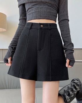 A-line wears outside shorts woolen pants for women