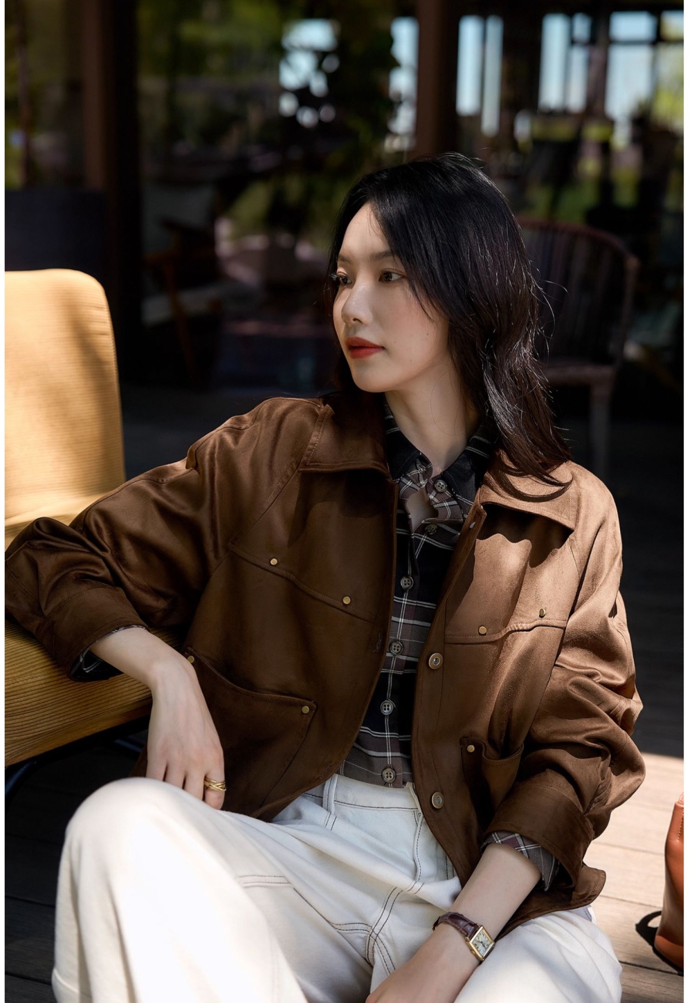 Suede commuting velvet jacket autumn jacket