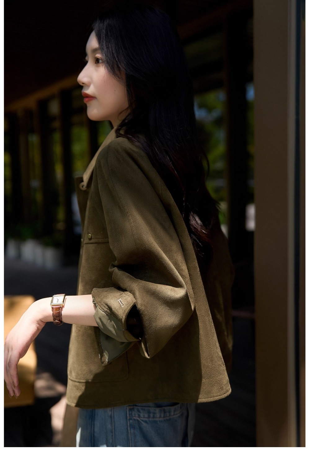 Suede commuting velvet jacket autumn jacket