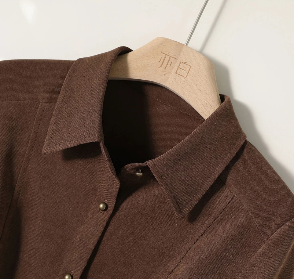 Fashion temperament tops long sleeve shirt for women