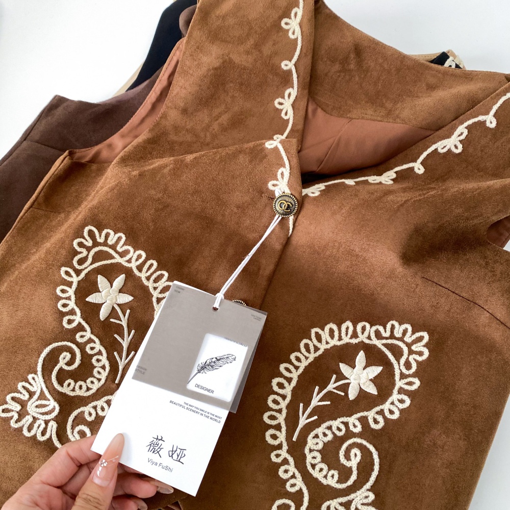 Bohemian style jacket retro waistcoat for women