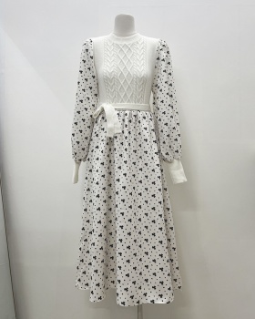France style sweater dress autumn and winter dress