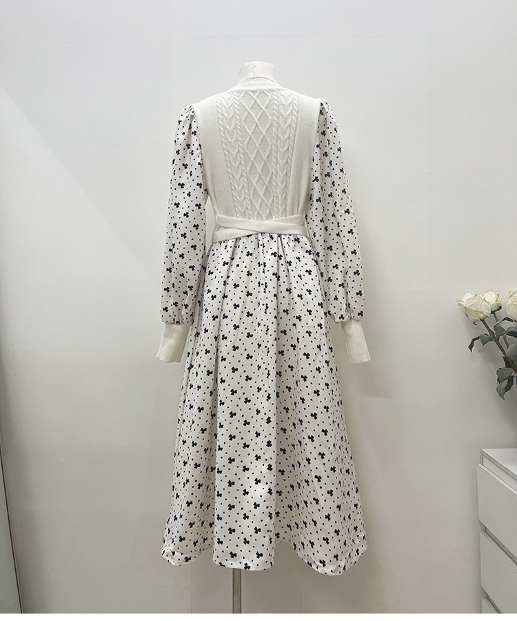 France style sweater dress autumn and winter dress