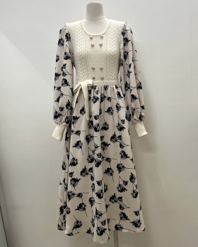 Slim round neck dress temperament bottoming vest