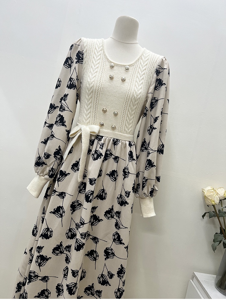 Slim round neck dress temperament bottoming vest