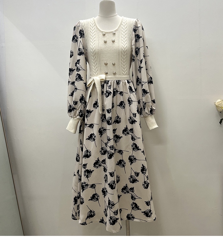 Slim round neck dress temperament bottoming vest