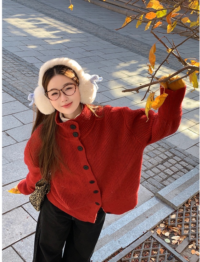 Autumn and winter cardigan tops for women