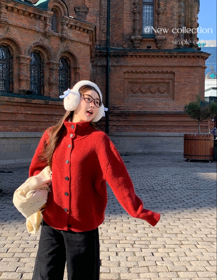 Autumn and winter cardigan tops for women