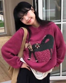 Pullover autumn and winter sweater lazy tops for women